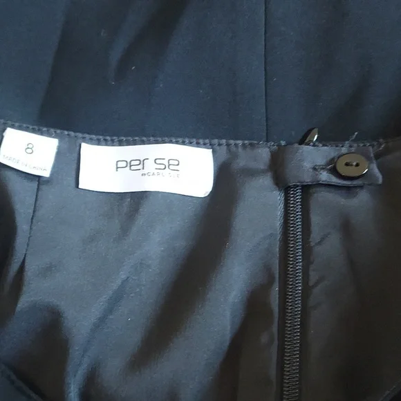 Per Se Carlisle Elegant Black Asymmetrical Skirt Sz-8 - Picture 6 of 9